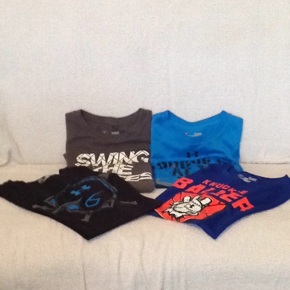 Boys dri fit Under Armour shirts
